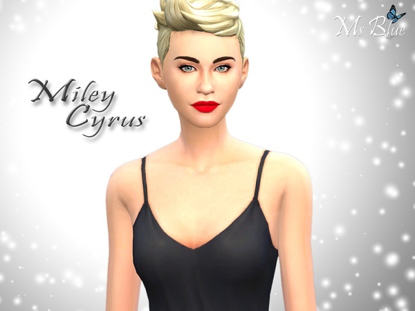 Sims 4 Miley Cyrus by Ms Blue at TSR