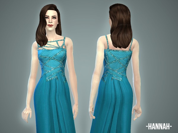 Sims 4 Hannah gown by April at TSR