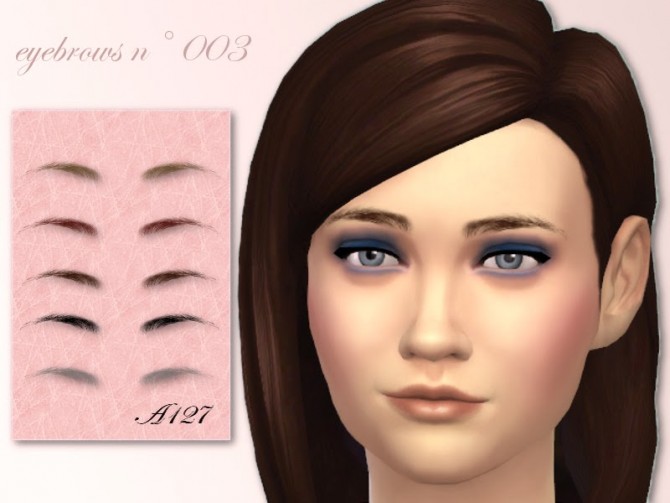 Sims 4 Eyebrows N3 at Altea127 SimsVogue