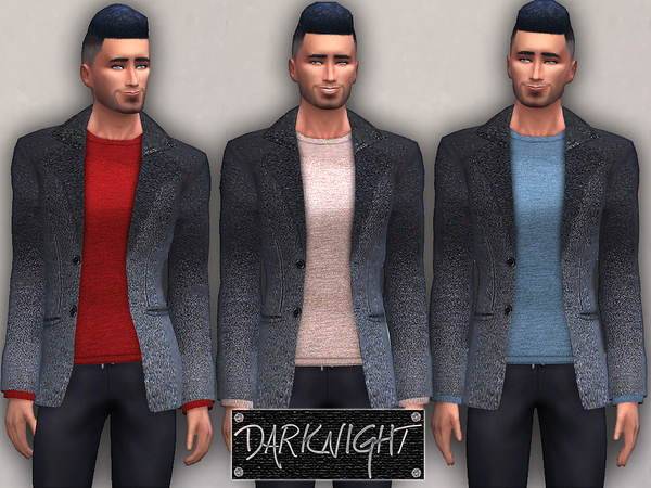 Sims 4 Wool Pullover and Blazer by DarkNighTt at TSR