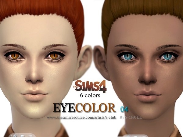 Sims 4 LL eyecolors 04 by S Club at TSR