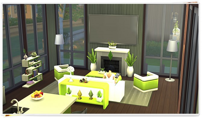 Sims 4 Modern Oasis house by Tacha75 at Simtech Sims4