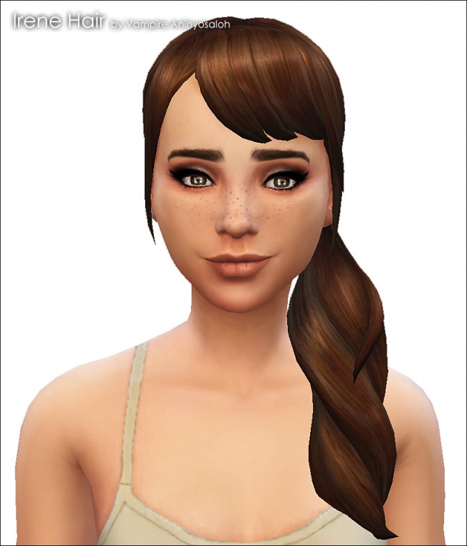 Sims 4 Irene Hair NEW MESH by Vampire aninyosaloh at Mod The Sims