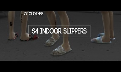 S4 indoor slippers at The77Sims3