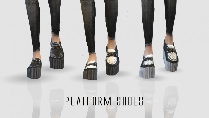 Sims 4 Platform shoes at Onelama