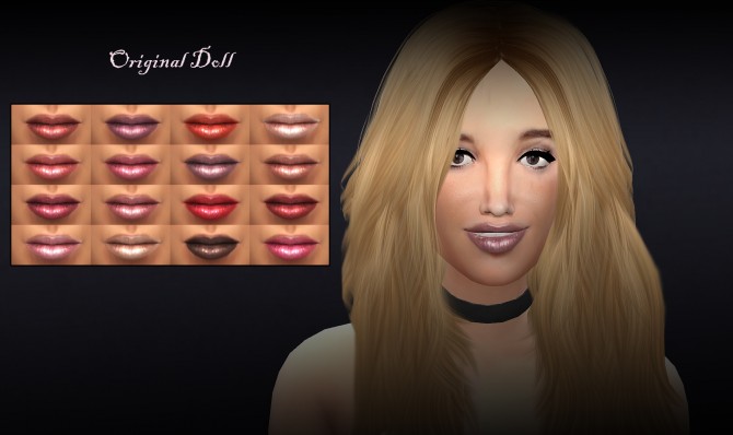Sims 4 Original Doll 16 new lipglosses by Cleos at Mod The Sims