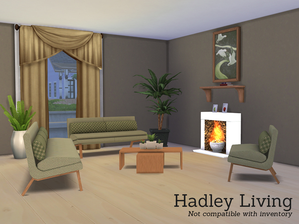 Sims 4 Hadley Livingroom by Angela at TSR