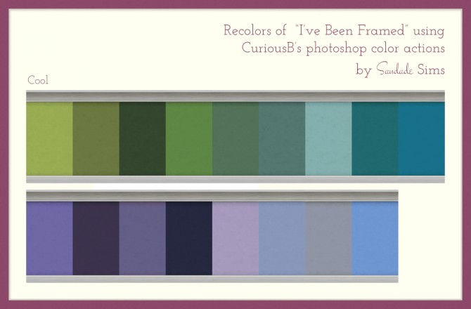 Sims 4 Ive Been Framed Wall recolors by SaudadeSims at Mod The Sims