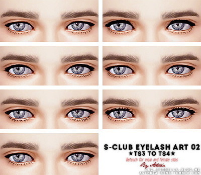 S-Club eyelash Art 02 TS3 to TS4 at Estrella Brillante