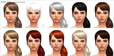 Irene Hair NEW MESH by Vampire aninyosaloh at Mod The Sims