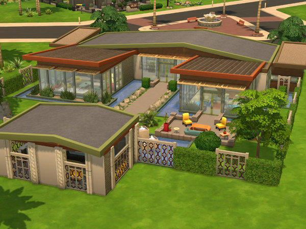 Sims 4 House by Leander Belgraves at TSR