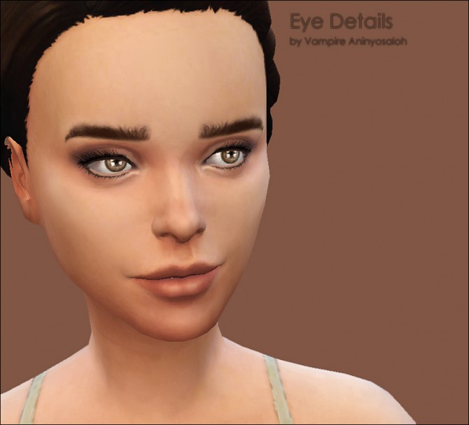 Sims 4 Eye contour + eyelashes by Vampire aninyosaloh at Mod The Sims