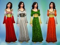 Medieval Times dress by nikova at Mod The Sims
