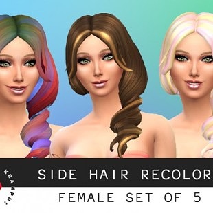 Skysims hair 111 retexture at Nessa Sims » Sims 4 Updates