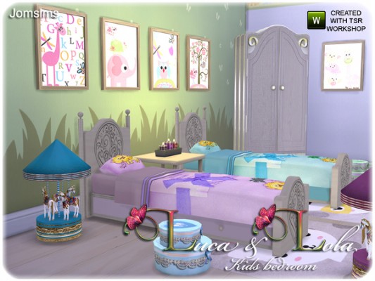 Luca & Lola Kids Bedroom By Jomsims At Tsr » Sims 4 Updates