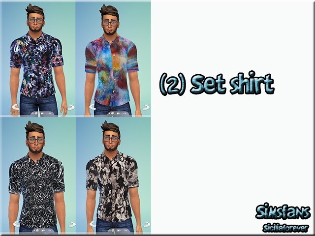 Sims 4 Shirt Set by Siciliaforever at Sims Fans