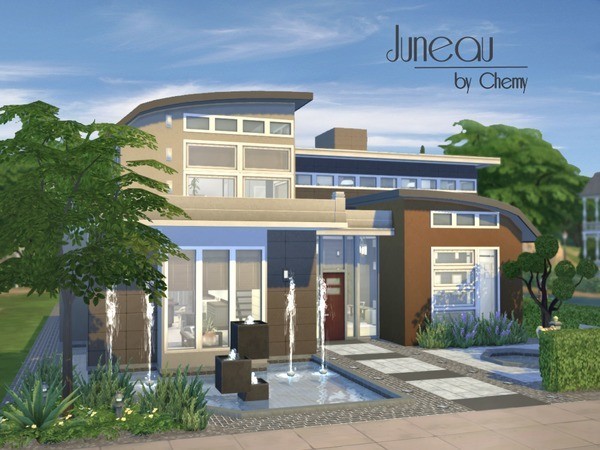 Sims 4 Juneau house by Chemy at TSR