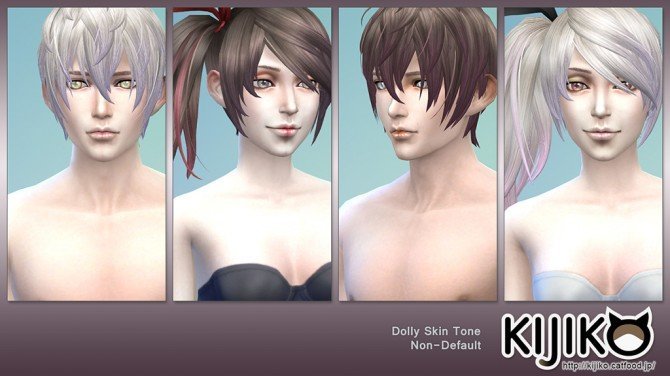 Sims 4 Dolly Skin Tones and Eyes at Kijiko