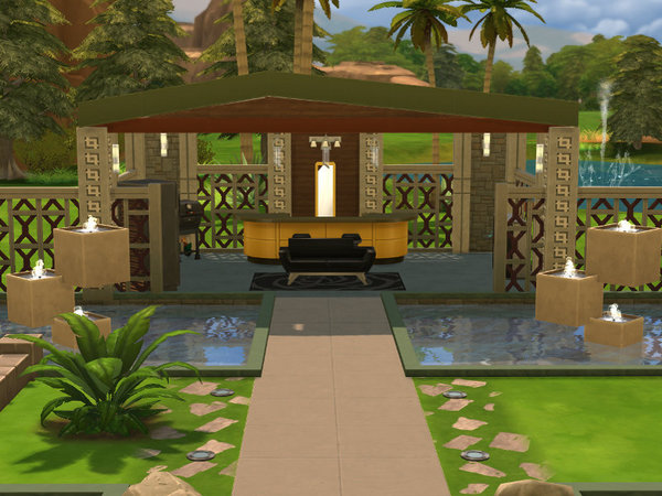 Sims 4 House by Leander Belgraves at TSR