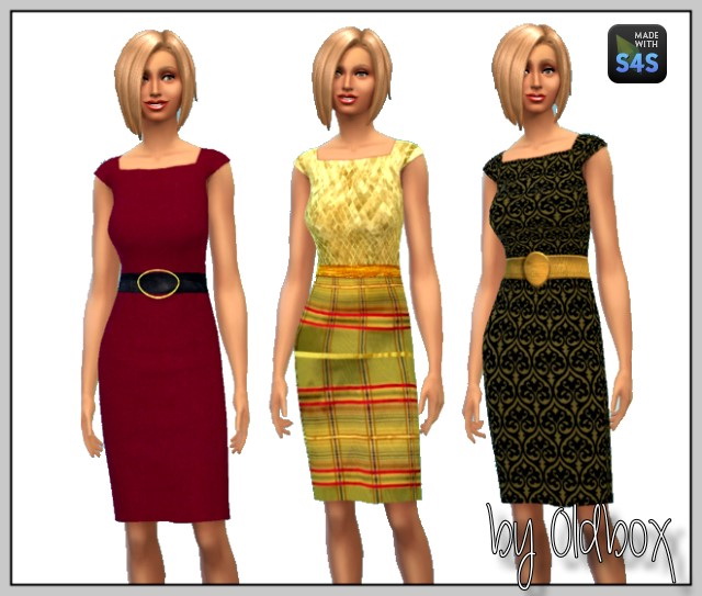 Sims 4 Dress and tops by Oldbox at    select a Sites   