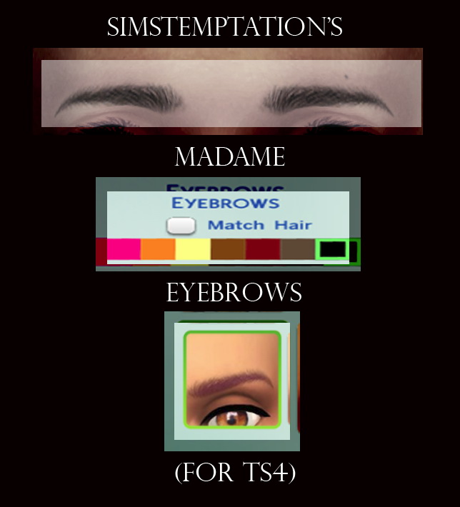 Sims 4 Madame eyebrows at Simstemptation