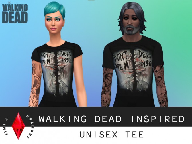 Sims 4 The Walking Dead tee at Sims 4 Krampus