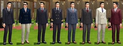 Eight new Double-Breasted Suits by lagusta at Mod The Sims