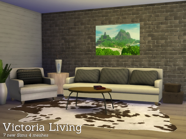 Sims 4 Victoria Living by Angela at TSR