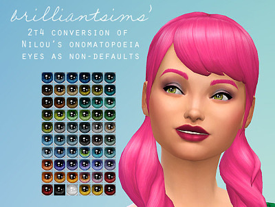 Nnnilou’s Onomatopoeia eyes at Brilliant Sims