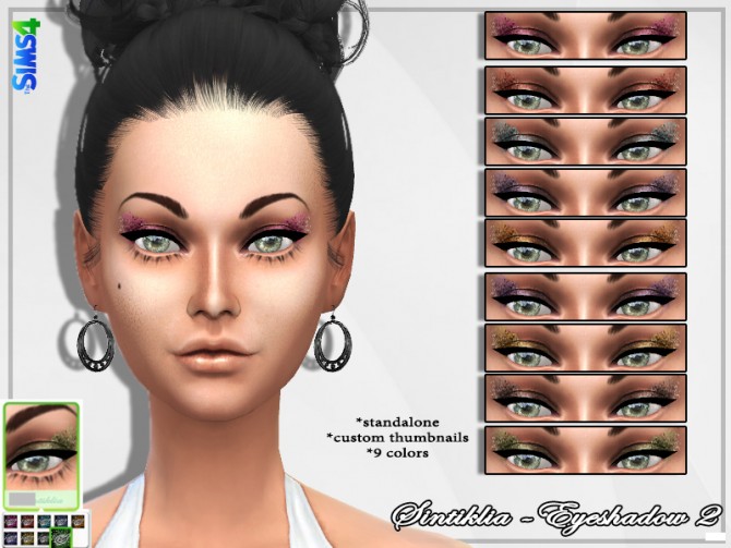 Sims 4 Lipstick 3 and Eyeshadow 2 at Sintiklia Sims