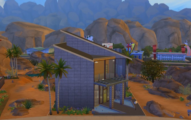 Sims 4 Modern Angles House No CC by sjr721 at Mod The Sims