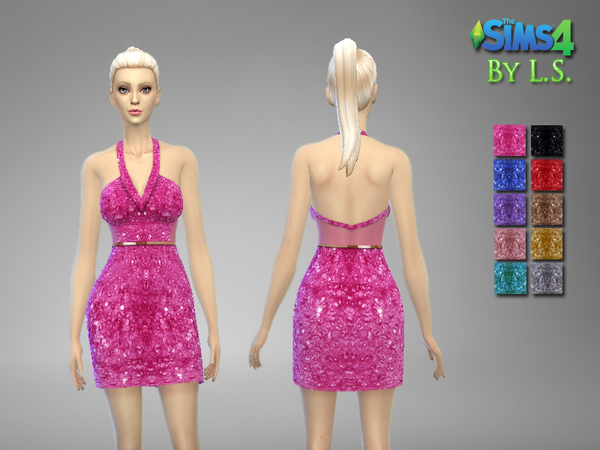Glitter Dresses by LadyShadows at TSR » Sims 4 Updates