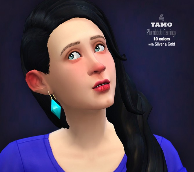 Sims 4 PlumbBob Earrings at Tamo