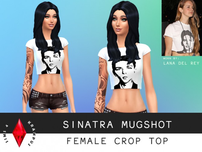 Sims 4 Sinatra mugshot crop top at Sims 4 Krampus