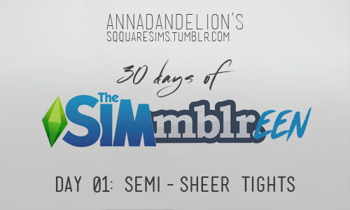 Sims 4 Semi sheer tights at SqquareSims