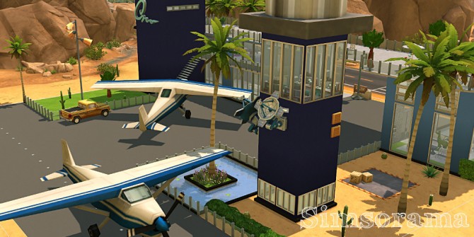 Sims 4 Navy Airport at Simsorama