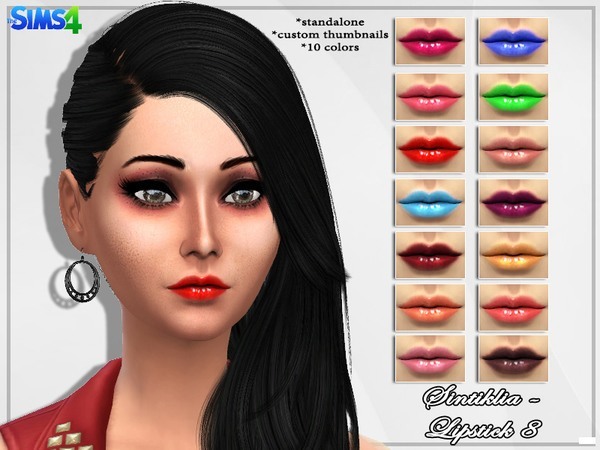 Sims 4 Lipstick 8 by Sintiklia at TSR