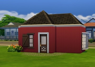 Cottage Board Walls by HugeLunatic at Mod The Sims
