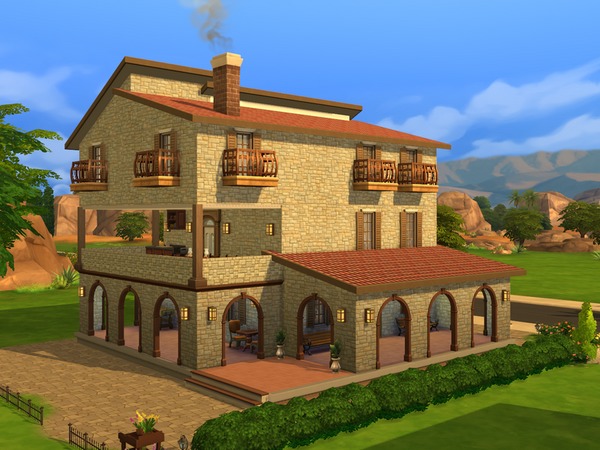 Sims 4 Tuscan Countryside by Paogae at TSR