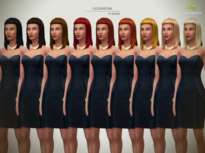 Sims 4 Legendary Lovers Hair Set at LumiaLover Sims