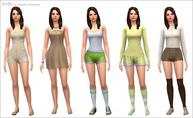 Sims 4 Emily by Vampire aninyosaloh at Mod The Sims