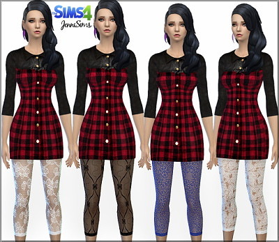 Lace leggings at Jenni Sims » Sims 4 Updates