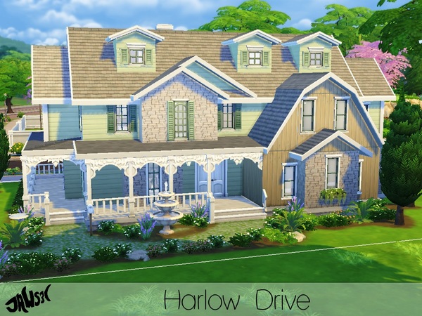 Sims 4 Harlow Drive house by Jaws3 at TSR