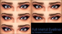 Full Metal Eyeliner 5 colors by Vampire aninyosaloh at Mod The Sims
