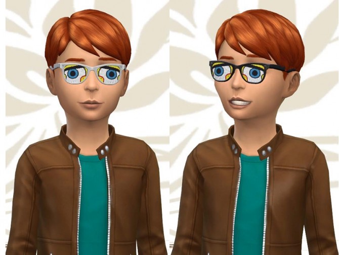 Sims 4 BOB LÉPONGE glasses by Fuyaya at Sims Artists