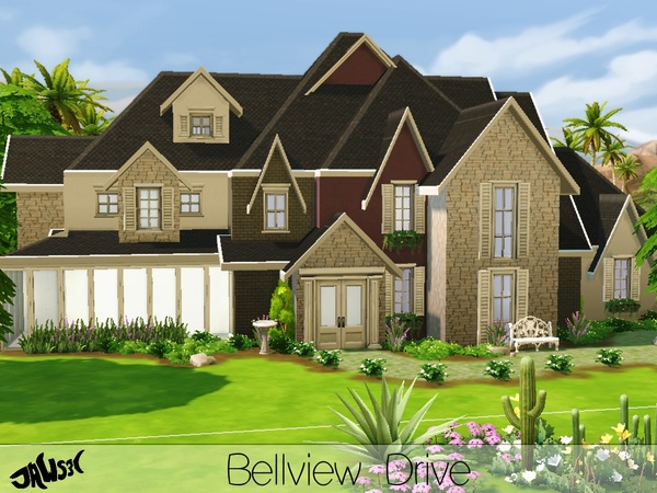 Sims 4 Bellview Drive house by Jaws3 at TSR