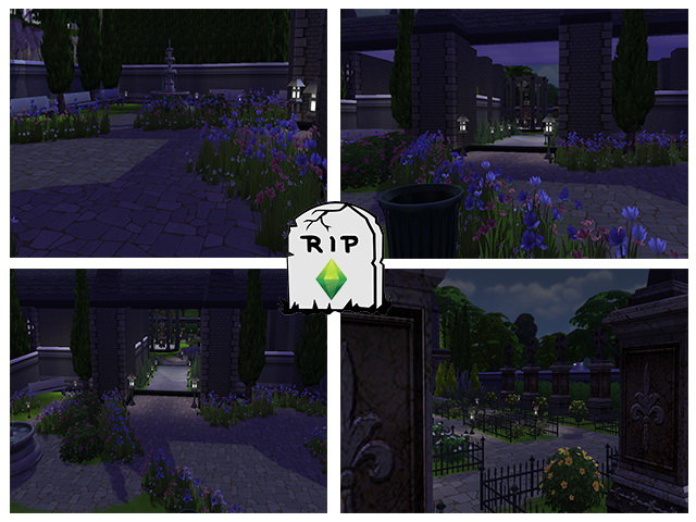 Sims 4 Cemetery by M13 at Sims Fans