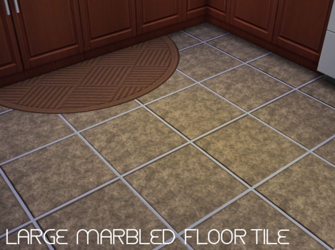 Sims 4 Large Marbled Tile Floor 10 Colors by mustluvcatz at Mod The Sims