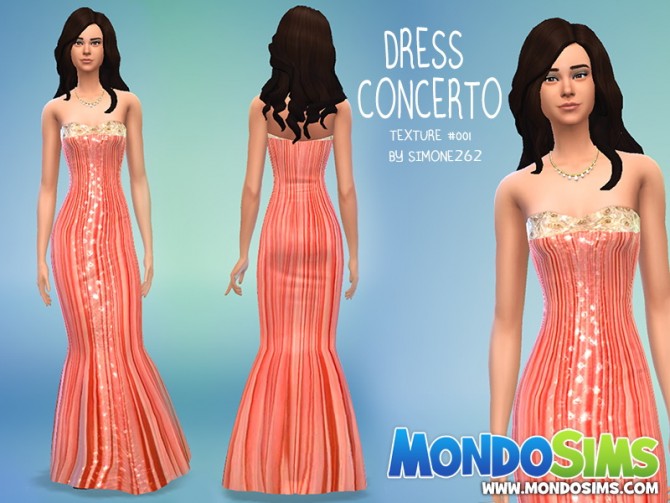 Sims 4 Bianco&Nero and Concerto dresses at Mondo Sims