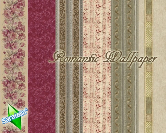 Sims 4 Romantic Wallpaper at Saratella’s Place